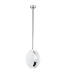 Lampy wiszące pojedyncze - Argon BUFFALO lampa wisząca 1 pł. 1x15W (max) opal mat elementy chromowane 4678 - produkt 2