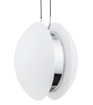 Lampy wiszące pojedyncze - Argon BUFFALO lampa wisząca 1 pł. 1x15W (max) opal mat elementy chromowane 4678 - produkt 3