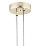 Lampy wiszące pojedyncze - Argon BUFFALO lampa wisząca 1 pł. 1x15W (max) opal mat elementy mosiądzowane 4679 - produkt 5