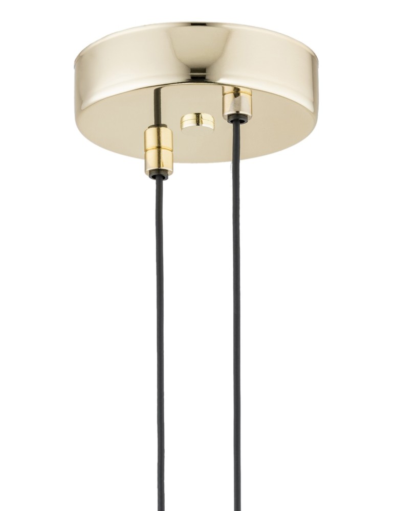 Lampy wiszące pojedyncze - Argon BUFFALO lampa wisząca 1 pł. 1x15W (max) opal mat elementy mosiądzowane 4679 - produkt kolory-swiatla.pl 5