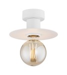 Lampy sufitowe pojedyncze - Argon CORSO plafon 1 pł. 1x15W (max) biały struktura 3883 - product 1
