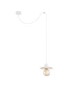 Argon CORSO lampa wisząca 1 pł 1x15W (max) biały struktura 3834