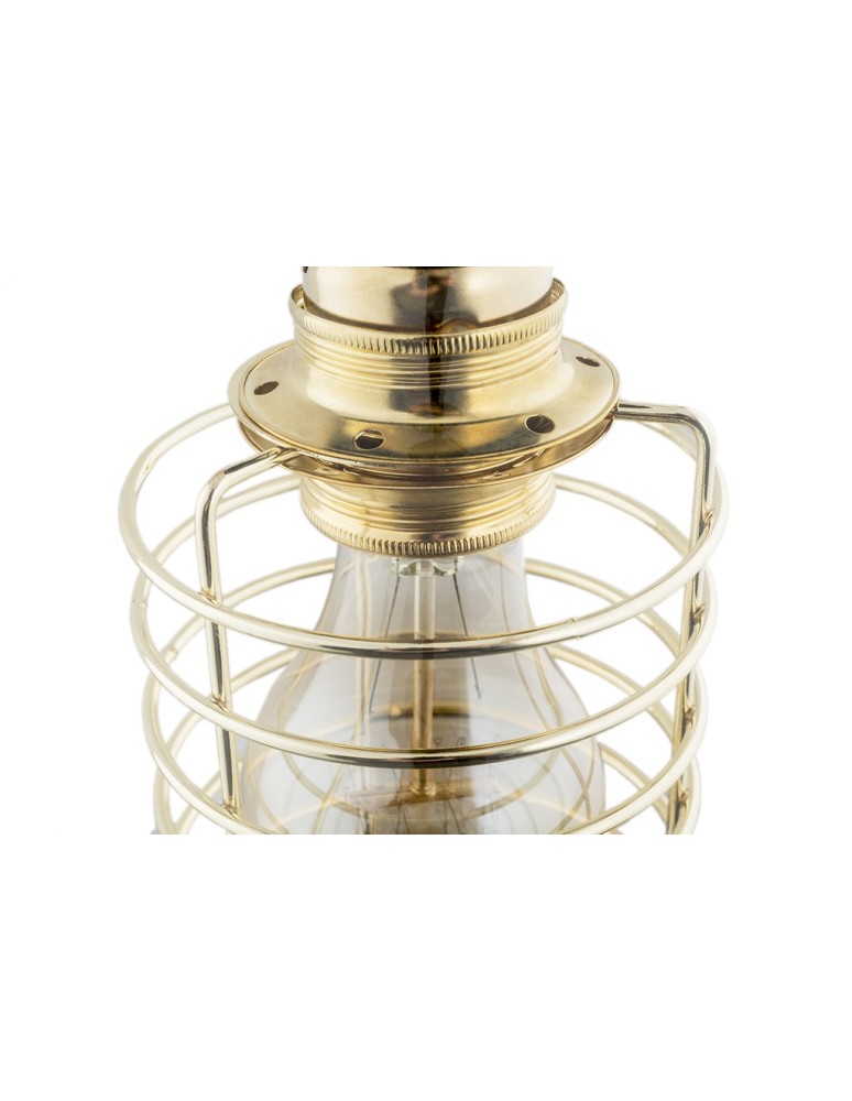 Lampy wiszące pojedyncze - Argon DOVER lampa wisząca 1 pł. 1x15W (max) transparent elementy mosiądzowane 4673 - produkt kolory-swiatla.pl 5