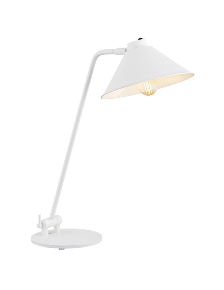Lampki biurkowe - Argon GABIAN lampa biurkowa 1 pł. 1x15W (max) biały struktura 4996 - produkt kolory-swiatla.pl 1