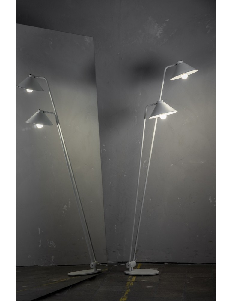 Argon GABIAN lampa podłogowa 2 pł. 2x15W (max) biały struktura 7074