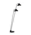 Lampy podłogowe do czytania - Argon GABIAN lampa podłogowa 2 pł. 2x15W (max) czarny struktura 7075 - produkt 1