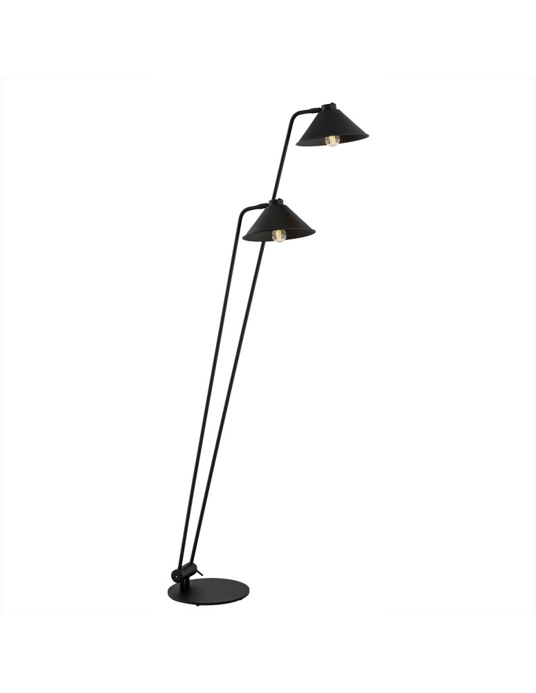 Argon GABIAN lampa podłogowa 2 pł. 2x15W (max) czarny struktura 7075