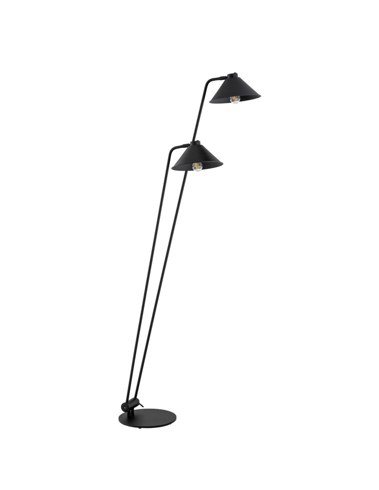 Argon GABIAN lampa podłogowa 2 pł. 2x15W (max) czarny struktura 7075
