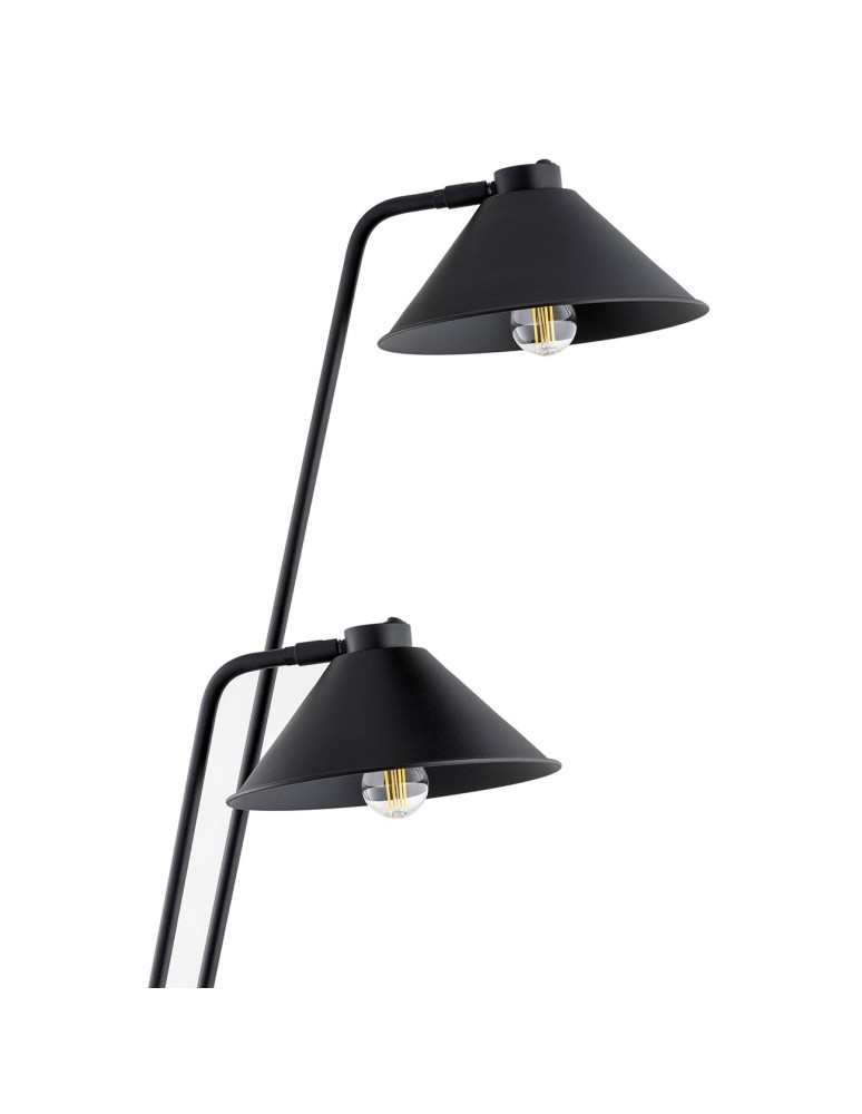 Argon GABIAN lampa podłogowa 2 pł. 2x15W (max) czarny struktura 7075