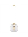 Argon GLEN lampa wisząca 1 pł. 1x15W (max) transparentny elementy mosiądzowane 4739