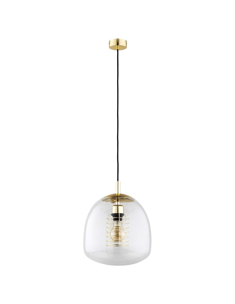 Argon GLEN lampa wisząca 1 pł. 1x15W (max) transparentny elementy mosiądzowane 4739