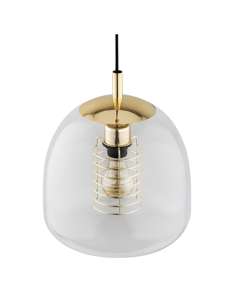 Argon GLEN lampa wisząca 1 pł. 1x15W (max) transparentny elementy mosiądzowane 4739