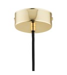 Lampy wiszące pojedyncze - Argon GLEN lampa wisząca 1 pł. 1x15W (max) transparentny elementy mosiądzowane 4739 - produkt 4