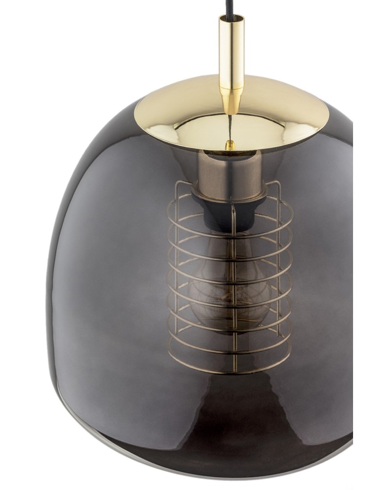 Argon GLEN lampa wisząca 1 pł. 1x15W (max) dymny elementy mosiądzowane 4677