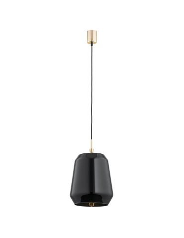 Argon IRUN lampa wisząca 1 pł. 1x15W (max) czarny połysk elementy mosiądzowane 4277