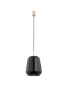 Argon IRUN lampa wisząca 1 pł. 1x15W (max) czarny połysk elementy mosiądzowane 4277