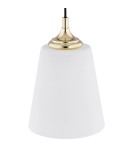 Lampy wiszące pojedyncze - Argon JACKSON lampa wisząca 1 pł. 1x15W (max) opal mat elementy mosiądzowane 4698 - produkt 3