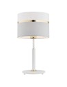Argon KASER lampa stołowa 1 pł. 1x15W (max) biało szary ze złotym dekorem biały struktura 4286
