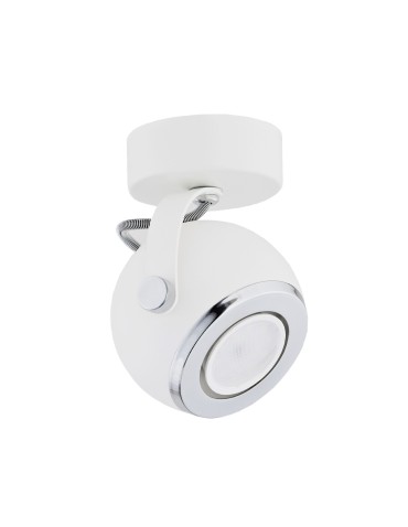 Argon KOS kinkiet 1 pł. 1x5W (max) biały struktura elementy chromowane 3519