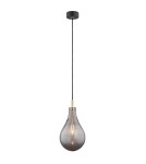 Lampy wiszące pojedyncze - Argon OAKLAND lampa wisząca 1 pł. 1x6W (max) dymny czarny struktura 4716 - product 1