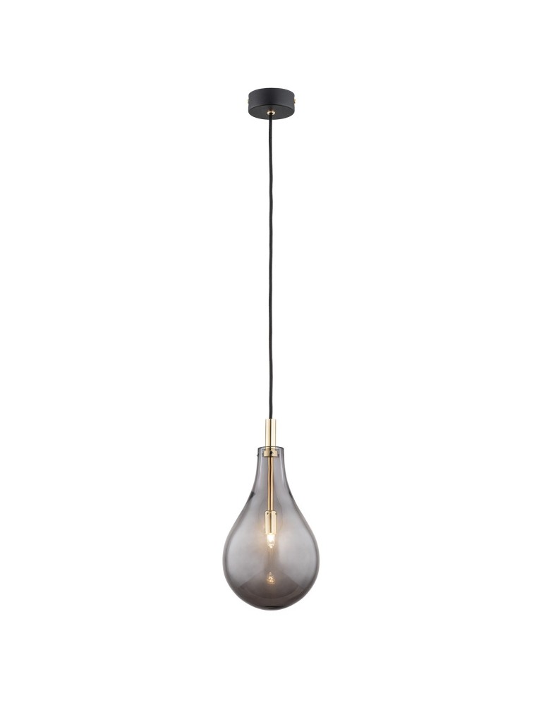Lampy wiszące pojedyncze - Argon OAKLAND lampa wisząca 1 pł. 1x6W (max) dymny czarny struktura 4716 - produkt kolory-swiatla.pl 1