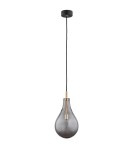 Lampy wiszące pojedyncze - Argon OAKLAND lampa wisząca 1 pł. 1x6W (max) dymny czarny struktura 4716 - product 2
