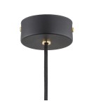 Lampy wiszące pojedyncze - Argon OAKLAND lampa wisząca 1 pł. 1x6W (max) dymny czarny struktura 4716 - product 4