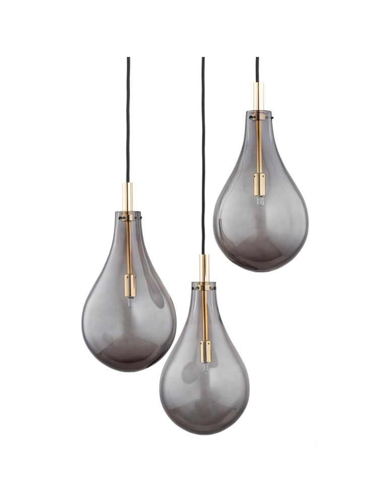 Argon OAKLAND lampa wisząca 3 pł. 3x6W (max) dymny czarny struktura 6105