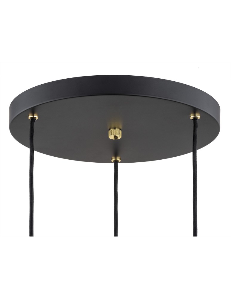 Argon OAKLAND lampa wisząca 3 pł. 3x6W (max) dymny czarny struktura 6105