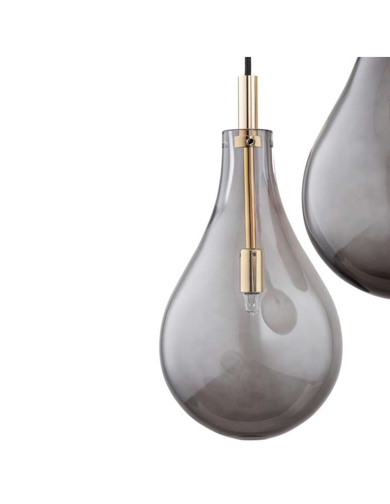 Argon OAKLAND lampa wisząca 3 pł. 3x6W (max) dymny czarny struktura 6105
