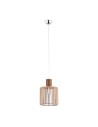 Argon PORTORYKO lampa wisząca 1 pł. mniejszy walec 1x15W (max) jasny brąz chrom 3667