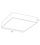 Plafony LED - Argon ATLANTIS plafon LED średni 1x32W złoty połysk białe wykończenie 4051 - product 2