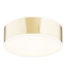 Plafony złote - Argon ATLANTIS plafon LED mały 1x22.5W złoty połysk białe wykończenie 4077 - product 1