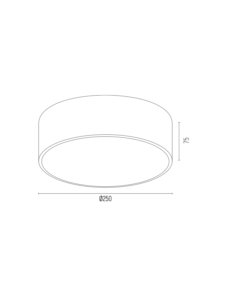 Plafony złote - Argon ATLANTIS plafon LED mały 1x22.5W złoty połysk białe wykończenie 4077 - product kolory-swiatla.pl 2