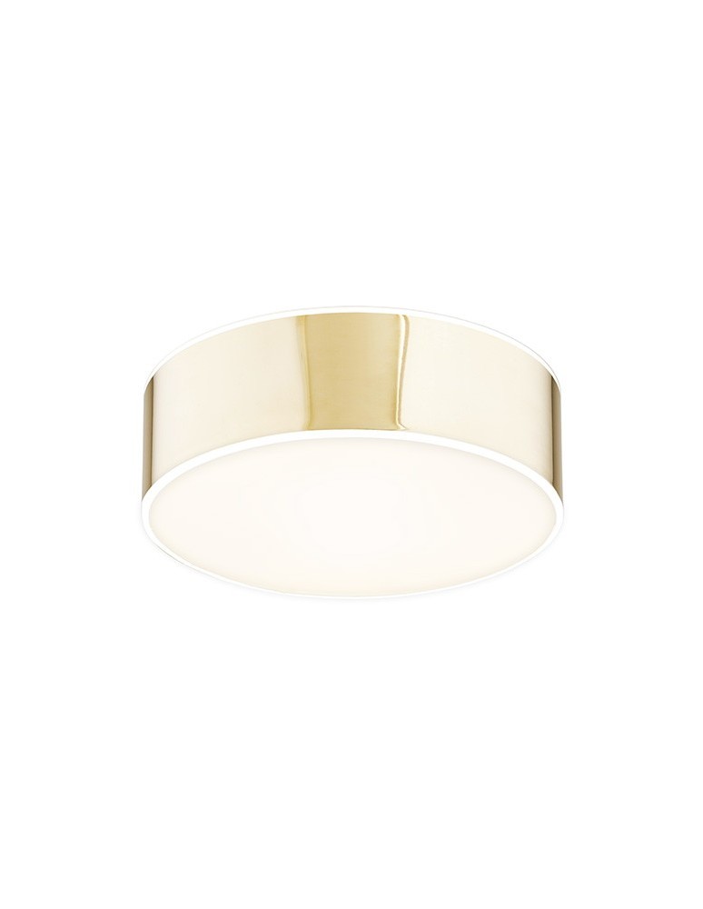 Plafony złote - Argon ATLANTIS plafon LED średni 1x32W złoty połysk białe wykończenie 4078 - produkt kolory-swiatla.pl 1