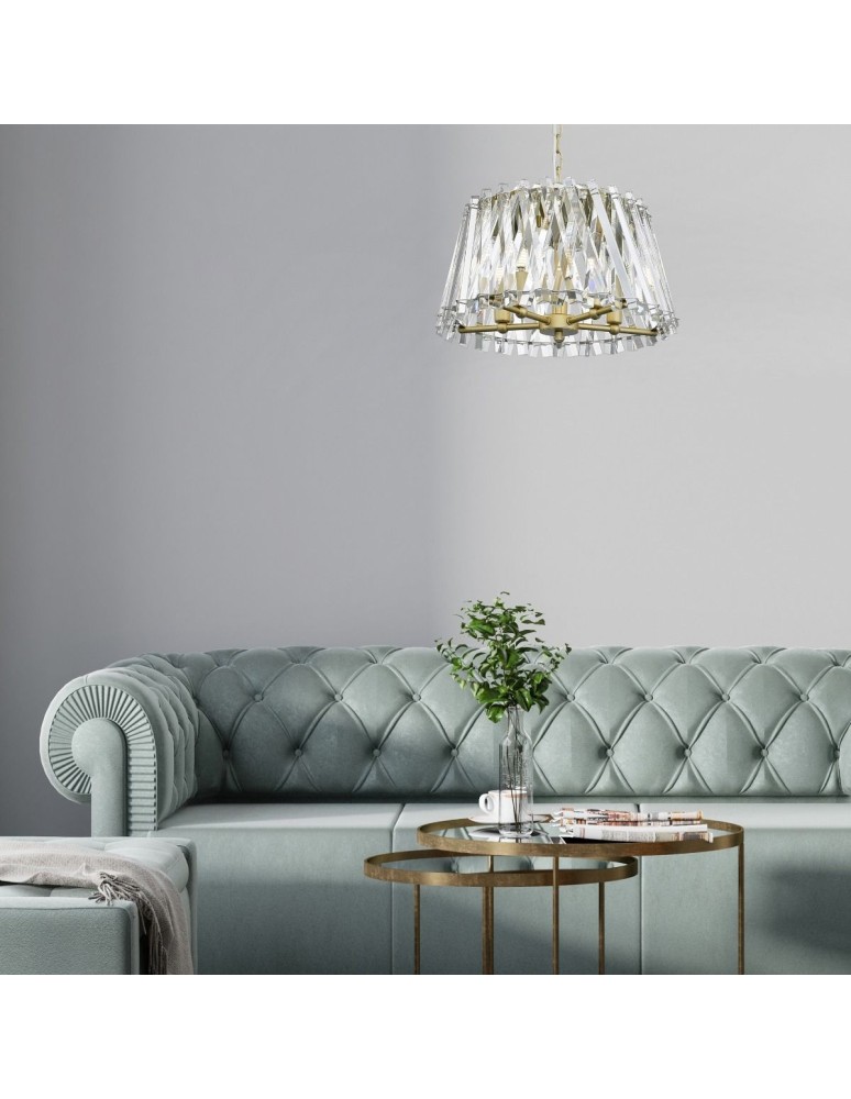 Żyrandole 5 punktowe - Zuma Line Mirabell lampa Wisząca P0465-05K-V7V7 złoty - produkt kolory-swiatla.pl 4