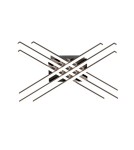Lampy sufitowe LED - Zuma Line Cross Lampa Sufitowa PL99829-6 chrom - product 1
