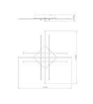 Lampy sufitowe LED - Zuma Line Cross Lampa Sufitowa PL99829-6 chrom - product 4
