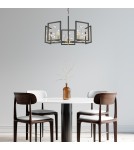 Żyrandole 5 punktowe - Zuma Line Caroline lampa Wisząca P0541-05A-SDAC czarny mat - product 4