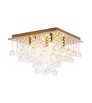 Lampy sufitowe z kryształami - Zuma Line Rangel Lampa Sufitowa Złoty/Gold RLX92711-5GC - product 1