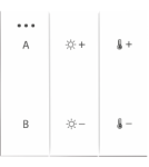 Piloty i akcesoria SMART - Azzardo SWITCH PANEL REMOTE CONTROL 2-GROUP BLUETOOTH WH Panel Sterujący 2-Grupy Bluetooth AZ5210 - product 1