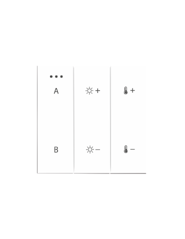 Azzardo SWITCH PANEL REMOTE CONTROL 2-GROUP BLUETOOTH WH Panel Sterujący 2-Grupy Bluetooth AZ5210