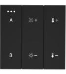Piloty i akcesoria SMART - Azzardo SWITCH PANEL REMOTE CONTROL 2-GROUP BLUETOOTH BK Panel Sterujący 2-Grupy Bluetooth AZ5209 - product 1