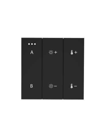 Azzardo SWITCH PANEL REMOTE CONTROL 2-GROUP BLUETOOTH BK Panel Sterujący 2-Grupy Bluetooth AZ5209