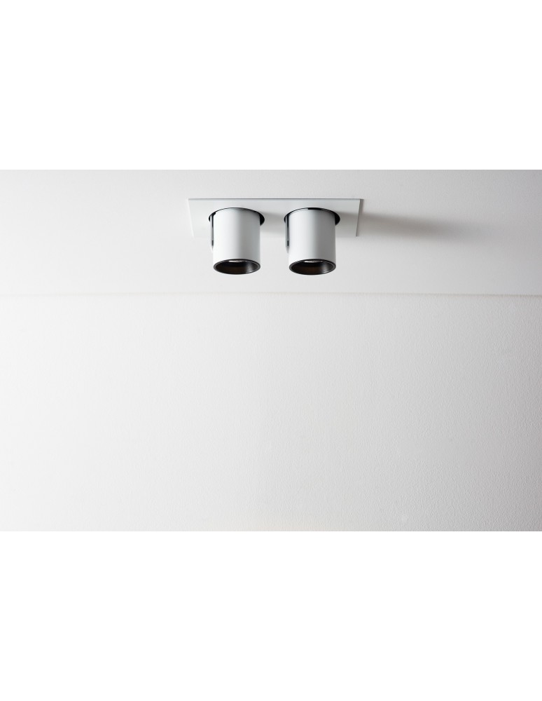 Reflektory wpuszczane w sufit - Labra AURO BASE 60 x2 WP On-Off Reflektor wpuszczany podwójny 4.1167 - produkt kolory-swiatla.pl 1