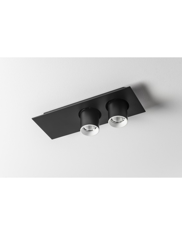 Reflektory sufitowe - Labra AURO BASE 60 x2 NT On-Off Reflektor natynkowy podwójny 3.0555 - produkt kolory-swiatla.pl 1