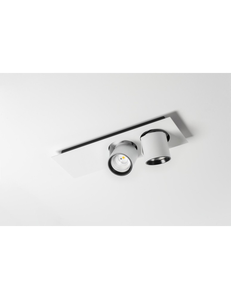 Reflektory sufitowe - Labra AURO BASE 90 x2 NT On-Off Reflektor natynkowy podwójny 3.0549 - produkt kolory-swiatla.pl 1