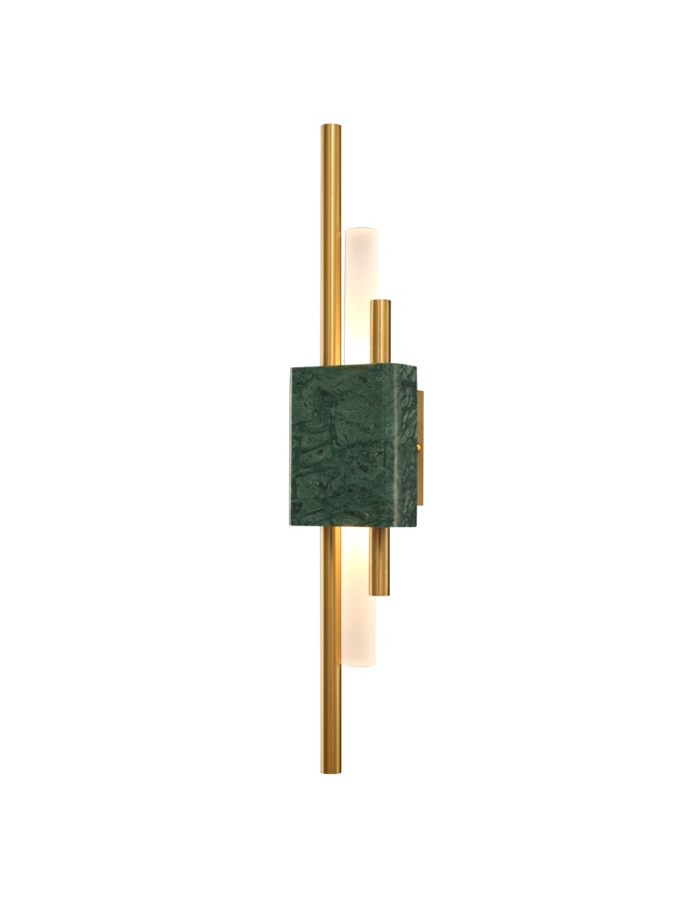 Step into Design Lampa ścienna ELLIE LED marmurowa zielono złota 50cm ST-7007W-GREEN