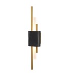 Kinkiety designerskie - Step into Design Lampa ścienna ELLIE LED marmurowa czarno złota 50cm ST-7007W-BLACK - product 1
