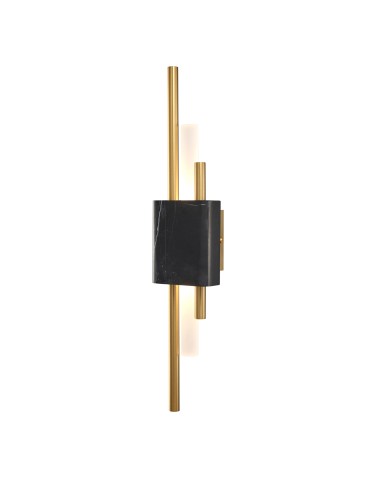Step into Design Lampa ścienna ELLIE LED marmurowa czarno złota 50cm ST-7007W-BLACK